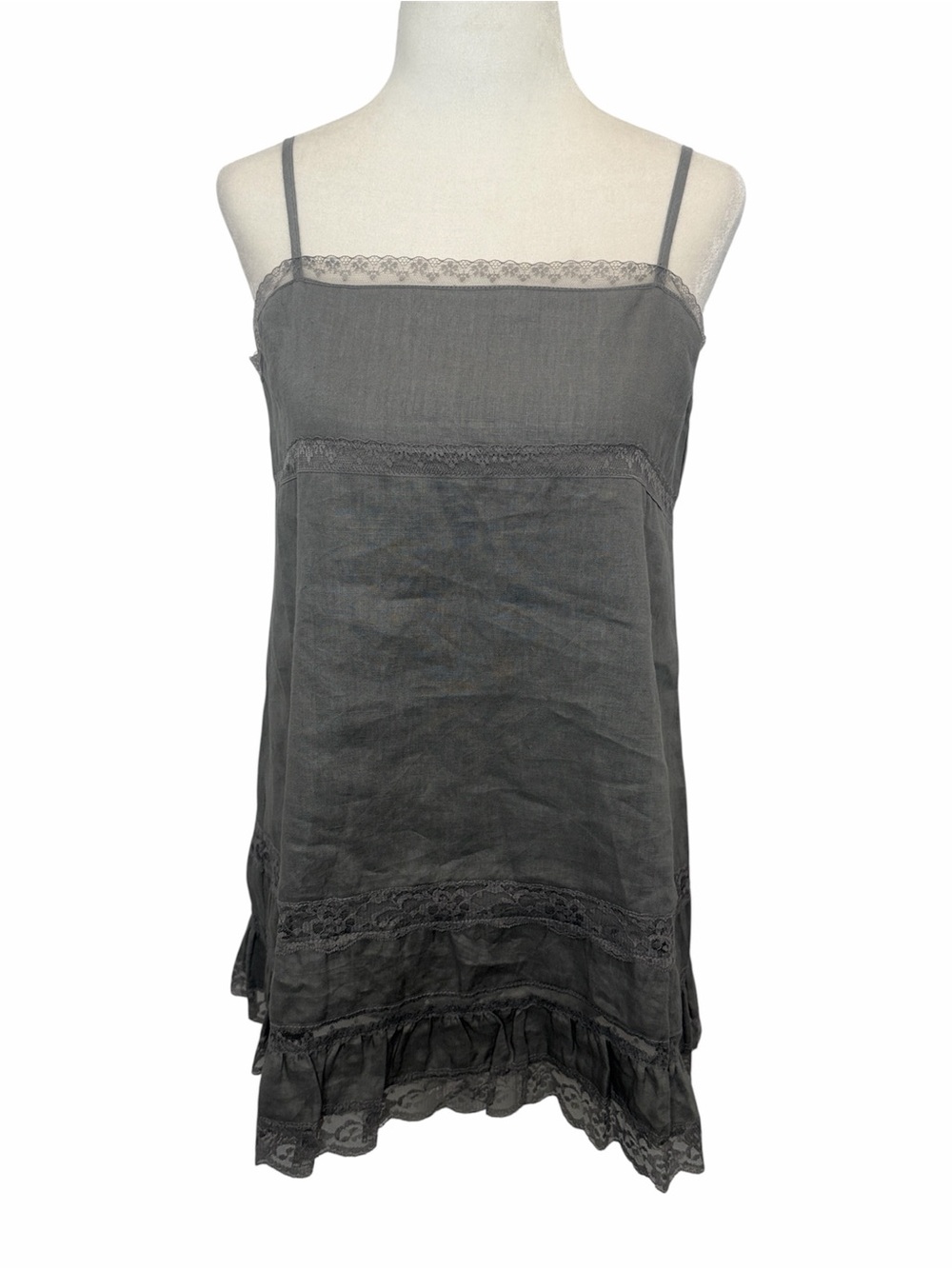 NWT Gold Hawk Linen Steeple Grey Camisole XS